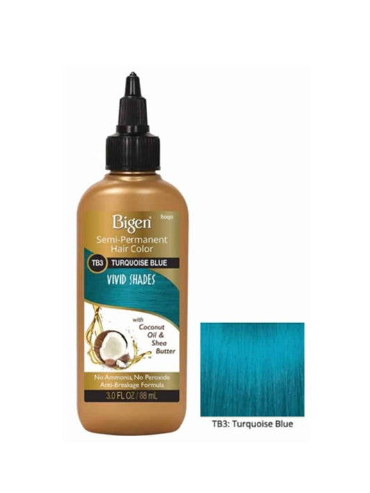 Bigen Semi-Permanent Hair Color TB3 Turquoise Blue 3 oz