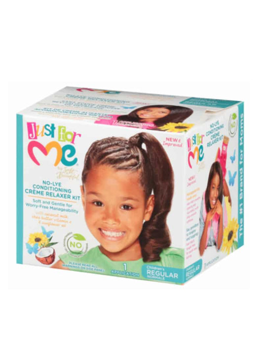 Just For Me No Lye Conditioning Creme Relaxer Kit Regular