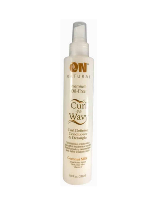 On Natural Curl-N-Wavy Curl Defining Coconut Milk Conditioner & Detangler 8oz