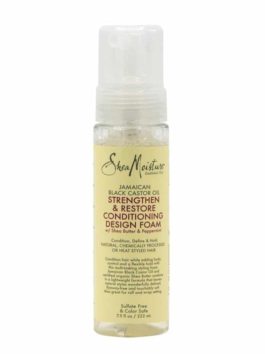 Shea Moisture Jamaican Black Castor Oil Strengthen & Restore Conditioning Design Foam – 7.5oz