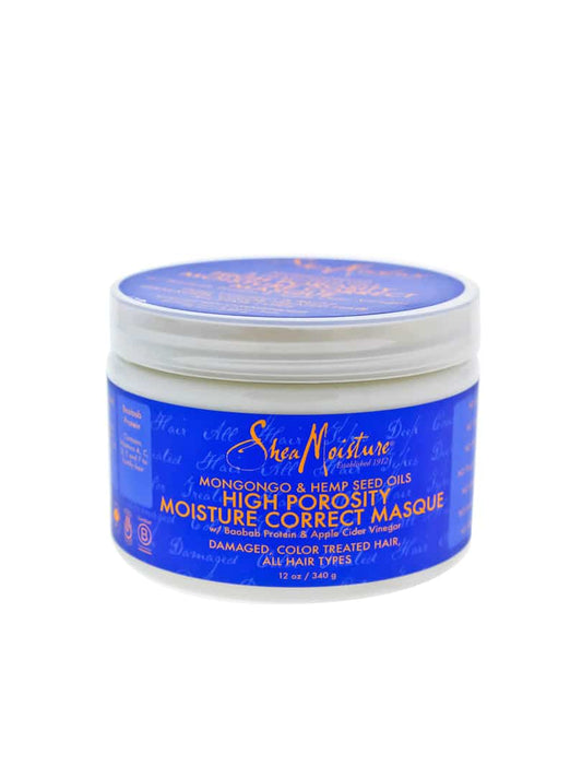 Shea Moisture Mongongo & Hemp Seed Oils High Porosity Moisture – Correct Masque – 12oz