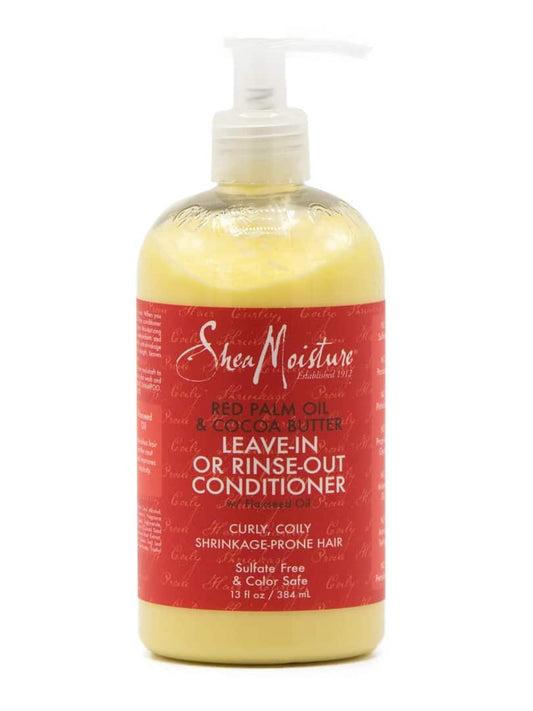 Shea Moisture Red Palm Oil & Cocoa Butter Leave-in or Rinse-Out Conditioner – 13.5oz