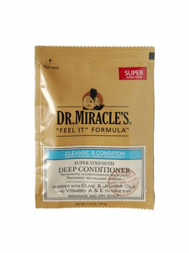 Dr Miracles Feel it Formula Deep Conditioning Treatment Cleanse & Condition Super Strength 1.75oz