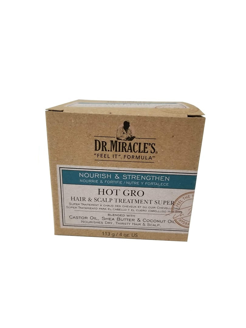 Dr.Miracles Strengthen Hot Gro Hair And Scalp Treatment Super 4oz
