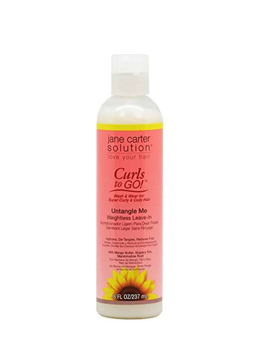 Jane Carter Solution Curls to Go! Leave In Weightless Untangle Me 8 fl oz