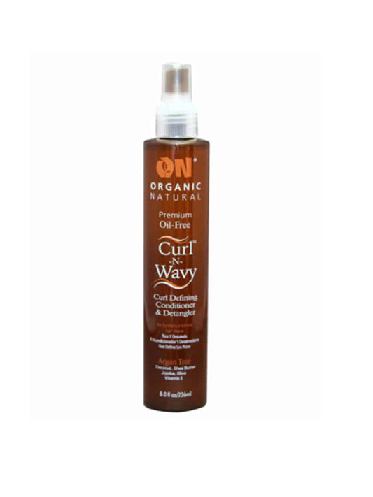 On Natural Argan Curl-N-Wavy Conditioner & Detangler 8oz