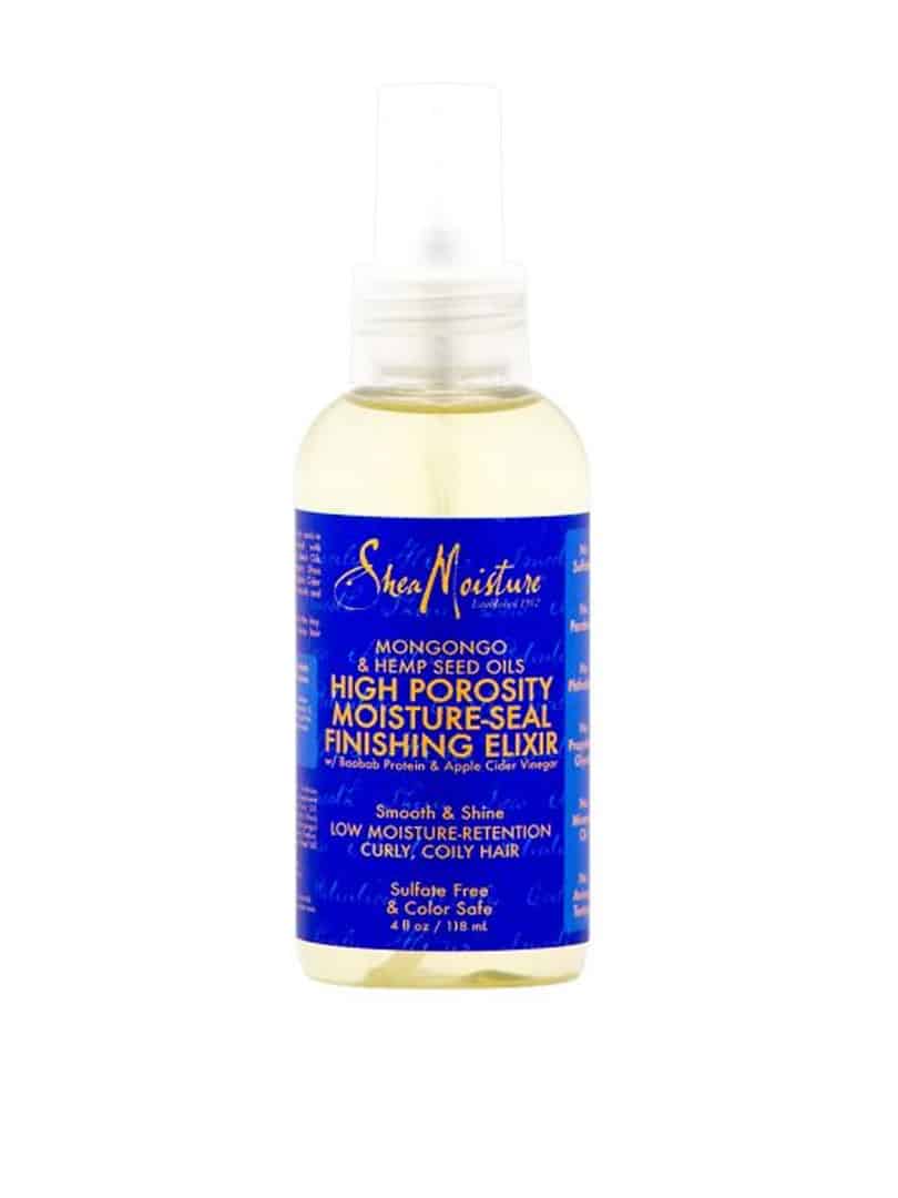 Shea Mositure Mongongo & Hemp Seed Oils High Porosity Moisture – Seal Finishing Elixir – 4oz